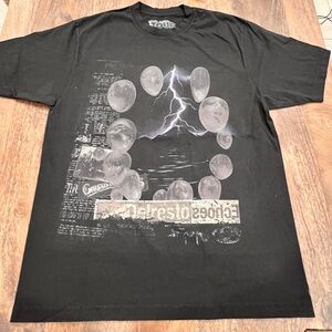 Travis Scott Shirt Mens Large Black Utopia Circus Maximus Tour Cactus Jack